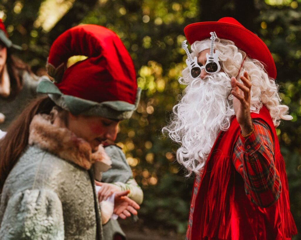 Passeggiando con Babbo Natale